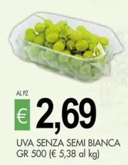 PrestoFresco Uva senza semi bianca offerta