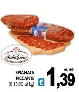 PrestoFresco Spianata piccante Subalpino offerta