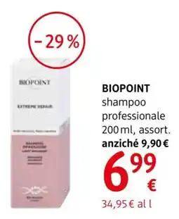 dm drogerie markt Biopoint shampoo professionale offerta