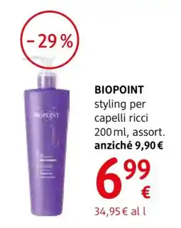 dm drogerie markt Biopoint styling per capelli ricci offerta