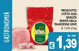 PrestoFresco Prosciutto Cotto Alta Qualità Bontà della Tradizione Lenti offerta
