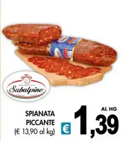 PrestoFresco Spianata piccante Subalpino offerta