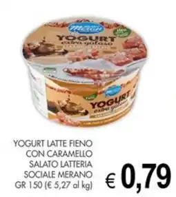 PrestoFresco Yogurt latte fieno con caramello salato Latteria Sociale Merano offerta
