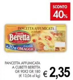 PrestoFresco Pancetta affumicata a cubetti Beretta offerta