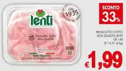 PrestoFresco Prosciutto Cotto Alta Qualità Lenti offerta