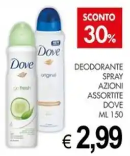 PrestoFresco Deodorante spray assortiti Dove offerta