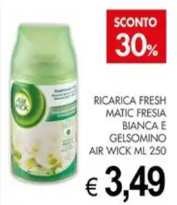 PrestoFresco Air Wick ricarica fresh matic fresia bianca e gelsomino offerta