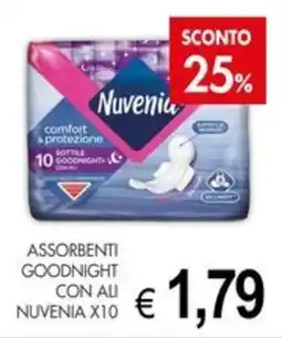 PrestoFresco Assorbenti Goodnight con ali Nuvenia offerta