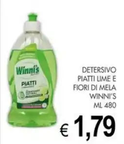 PrestoFresco Detersivo piatti lime e fiori di mela Winni's offerta