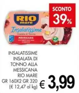 PrestoFresco Insalatissime insalata di tonno alla messicana rio mare offerta