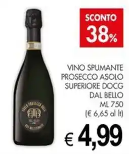 PrestoFresco Vino spumante prosecco asolo superiore docg dal bello offerta