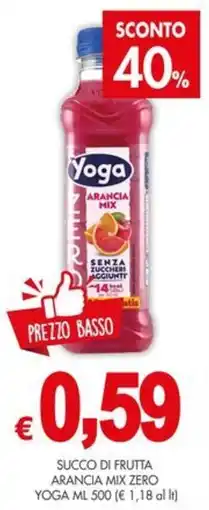 PrestoFresco Yoga succo di frutta arancia mix zero offerta