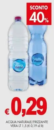 PrestoFresco Acqua naturale/frizzante Vera offerta
