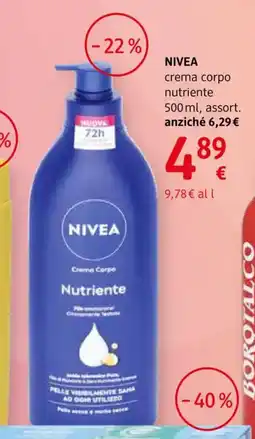 dm drogerie markt Nivea crema corpo nutriente offerta