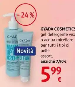 dm drogerie markt Gyada cosmetics gel detergente viso o acqua micellare offerta