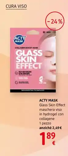 dm drogerie markt Acty Mask Glass Skin Effect maschera viso offerta