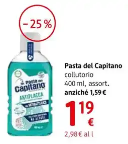 dm drogerie markt Pasta del Capitano collutorio offerta