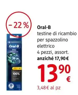 dm drogerie markt Oral-B testine di ricambio per spazzolino elettrico offerta