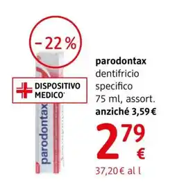 dm drogerie markt parodontax dentifricio specifico offerta