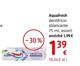 dm drogerie markt Aquafresh dentifricio sbiancante offerta