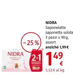 dm drogerie markt Nidra saponette solidi offerta