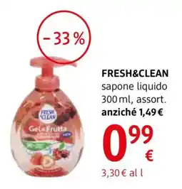 dm drogerie markt Fresh&clean sapone liquido offerta