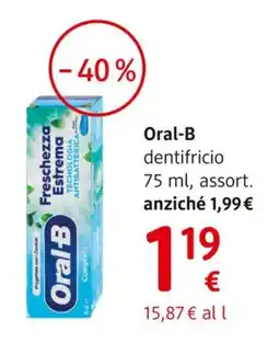 dm drogerie markt Oral-B dentifricio offerta
