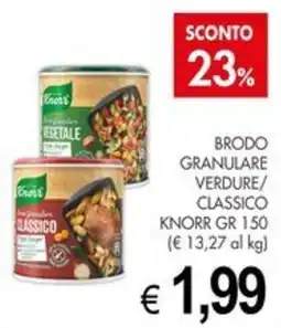 PrestoFresco Brodo granulare verdure/classico Knorr offerta
