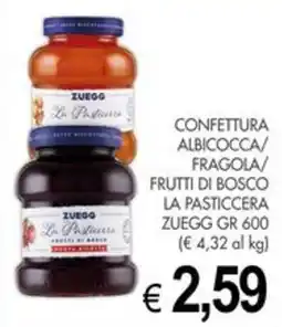 PrestoFresco Confettura albicocca/fragola/frutti di bosco La Pasticceria Zuegg offerta