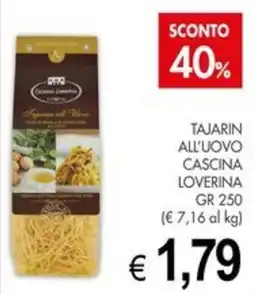 PrestoFresco Tajarin all'uovo Cascina Loverina offerta