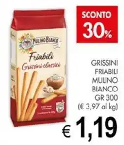 PrestoFresco Friabili Grissini classici Mulino Bianco offerta