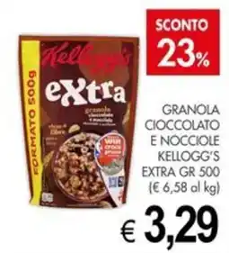 PrestoFresco Granola cioccolato e nocciole Kellogg's Extra offerta