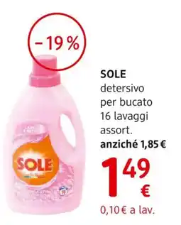 dm drogerie markt Sole detergente per bucato offerta