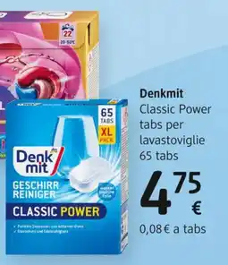 dm drogerie markt Denkmit Classic Power tabs per lavastoviglie offerta