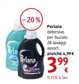 dm drogerie markt Perlana detergente per bucato offerta
