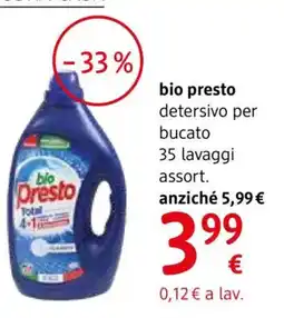 dm drogerie markt bio presto detersivo per bucato offerta