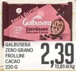 Supermercati Piccolo Galbusera zero grano frollini cacao offerta