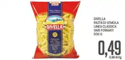 Supermercati Piccolo Divella pasta di semola linea classica offerta