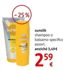 dm drogerie markt sunsilk shampoo o balsamo specifico offerta