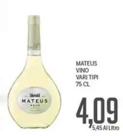 Supermercati Piccolo Mateus vino vari tipi offerta