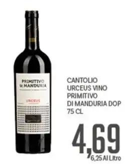 Supermercati Piccolo Primitivo di Manduria Urceus offerta