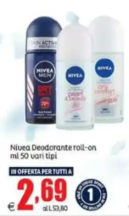 Elite Nivea Deodorante roll-on offerta