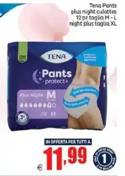 Elite Tena Pants plus night culottes offerta