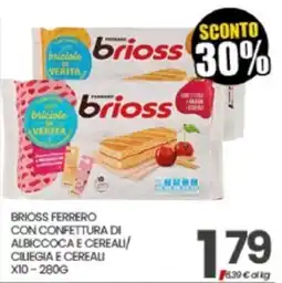 Eurospar Brioss Ferrero con confettura di albicocca e cereali offerta