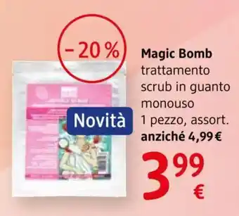 Magic Bomb trattamento scrub in guanto monouso