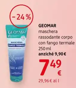 dm drogerie markt Geomar maschera rassodante corpo offerta