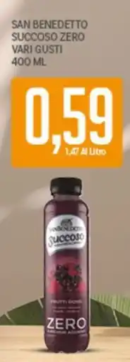 Supermercati Piccolo San Benedetto Succoso Zero offerta