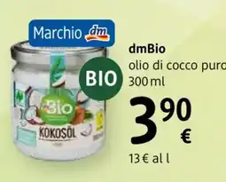 dm drogerie markt dmBio olio di cocco puro offerta