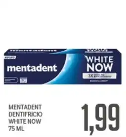 Supermercati Piccolo Mentadent dentifricio white now offerta