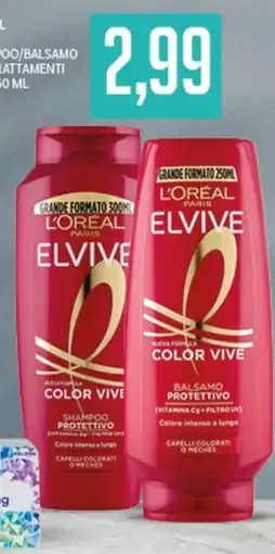 Supermercati Piccolo L'Oréal Elvive Shampoo/Balsamo offerta